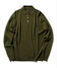 BEAMS PLUS ビームスプラス 12Gニット ポロ 長袖ポロシャツ