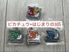 ポケモン 30周年 メタルチャームマスコット めじるしアクセサリー　4点セット