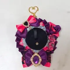 痛ロゼット 紫 ピンク 黒 パープル クロ 痛バ 推し活