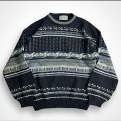 貴重【Euro vintage】80s 90s イタリア製 ビンテージニット