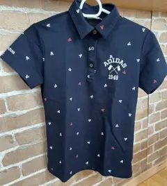 美品　アディダスゴルフ　ポロシャツ　M濃紺　シャツ　adidas golf