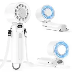 【2025新型】 ハンディファン 冷却プレート付き 携帯扇風機 冷感 手持ち扇風