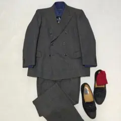 昭和30〜40年代　ジャパンヴィンテージ　個人オーダー　6釦ダブルブレストスーツ