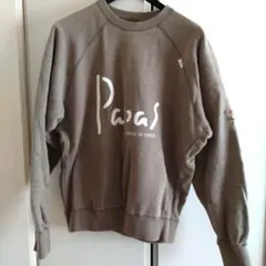 90s パパス　papas 両面プリント　スウェットトレーナー　M