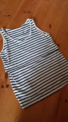 ボーダー 授乳服タンクトップ