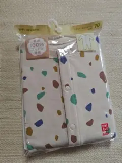 ユニクロ　オフホワイト 70cm　カバーオール