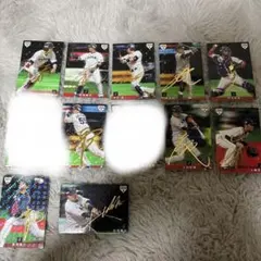 プロ野球チップス　カード　侍ジャパン　10枚セット　サイン入りキラ