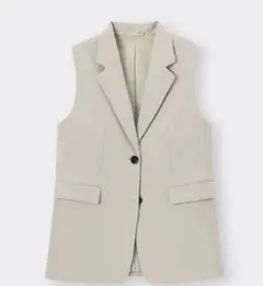 GU オーバーサイズテーラードベスト レディース　ベージュ　XS