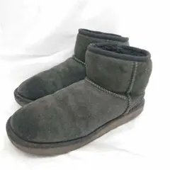 ＆アグ UGG 1016222 ムートンブーツ ブラック系 24cm レディース