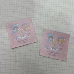 リトルツインスターズ シール 2枚50周年 キキララ ステッカー