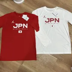 ジョーダン　JORDAN バスケ 日本代表 Tシャツ ジュニア 長袖 半袖　２枚