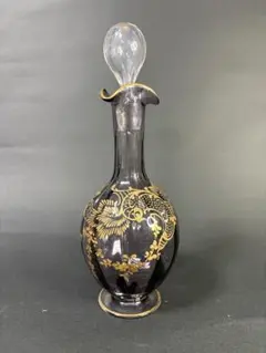 オールド・バカラ 1900年頃 金彩エナメル 花瓶 ミニチュア