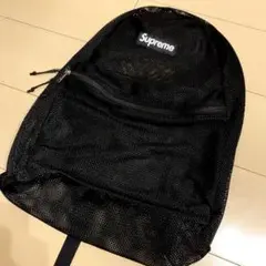Supreme ブラック メッシュバックパック Supreme シュプリーム 2023SS Mesh Backpack メッシュバック
