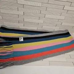 ★ラコステ　ストライプマルチカラーマフラー