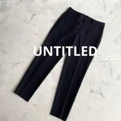 極美品★アンタイトル★スラックス レディース ネイビー 洗える Mサイズ