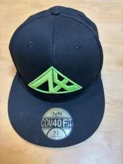 Deffit COM40FIT キャップ ブラック×ライムグリーン
