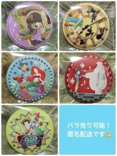 【大人気】ディズニー刺繍缶バッチ2 6種セット　バラ売り可！