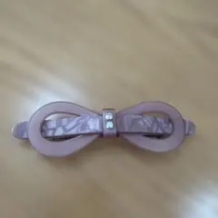 リボン型ピンク　バレッタ