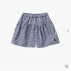 ファミリア　familiar キュロットパンツ　ギンガムチェック　テリア　リボン