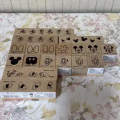 ディズニーキャラクター スタンプ 18個セット