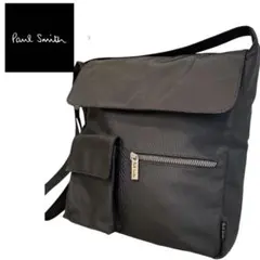 【極美品】Paul Smith ブラック ショルダーバッグ　A4収納可　ビジネス