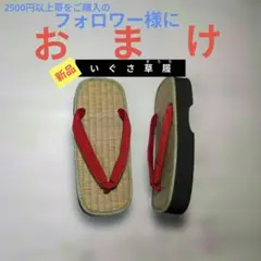1587 フォロワー様限定　おまけ‼️　　い草の草履（ぞうり）のサムネイル