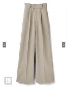 センタープレスワイドタックロングパンツ[gm615]