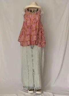 新品❣️ RODEO CROWNS アフリカンバティックティアードキャミソールのサムネイル