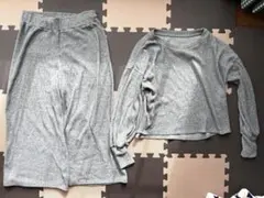 グレー ルームウェア 上下セット GU Mサイズ