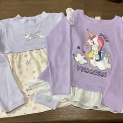 130 ユニコーントレーナー柄2枚セット