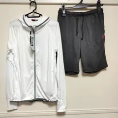 新品＆未使用 WORKMAN 婦人UVパーカー ジャージ上下セット LLサイズのサムネイル