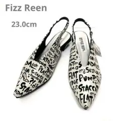 【未使用】Fizz Reen フィズリーン　グラフィックスリングバックシューズ