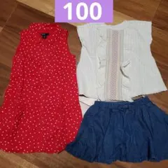 Tシャツ、ワンピース、スカート【100サイズ】3点セット