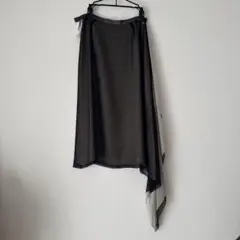 【美品】シフォン アシンメトリーフレアスカート