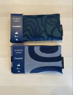 新品未開封］フィンランド航空ビジネスアメニティマリメッコポーチ2個