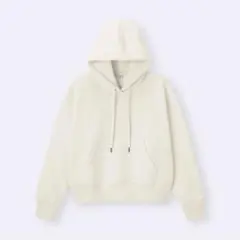 GU ヘビーウェイトスウェットショートパーカ ナチュラル Mサイズ