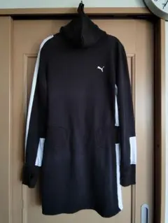 訳有り激安商品❗️❗️❗️PUMA　黒白　ハイネックワンピース・Ｓサイズ
