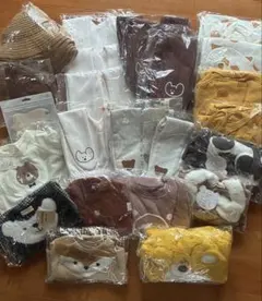 ベビー服 70〜80 まとめ売り くま柄ルームウェア入り お得セット