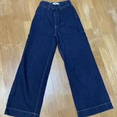 AZUL ワイドレッグデニム Sサイズ ダークブルー