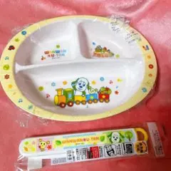 いないいないばあ　メラミン製ランチプレート　箸・箸箱セット