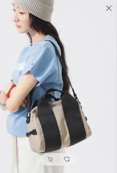 新品　BEAMS BOY　ボストンバッグ　ベージュ BEIGE