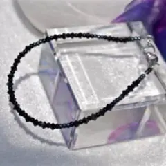 ブレスレットスワロフスキー製ビーズヘマタイト色