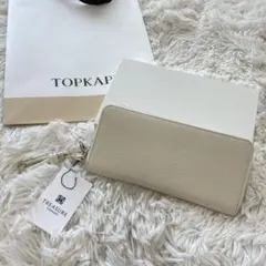 【新品未使用】TOPKAPI シュリンクレザー ラウンド 長財布のサムネイル