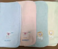 タイムセール←799円【４枚セット】新品未使用　タオルハンカチ　動物