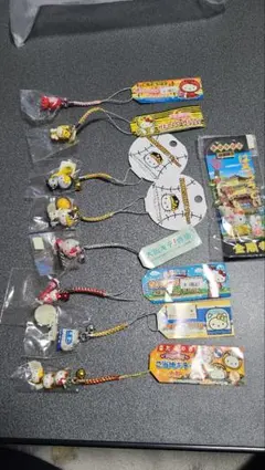 関西エリア★ご当地キティ ストラップ 根付け 9点セット まとめ売り 未開封