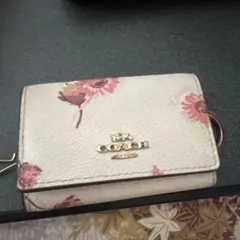 COACH 花柄キーケース