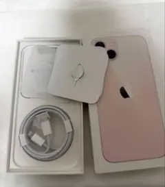 新品未使用 iPhone13 ピンク 128GB 箱Lightningケーブル