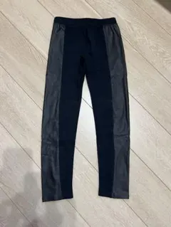 gap kids サイド異素材切替レギンスパンツ　黒　130