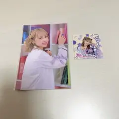 FRUITS ZIPPER 仲川瑠夏　ポストカード 白衣衣装 ステッカー