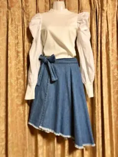 CECIL Mc BEE デニム 巻きスカート